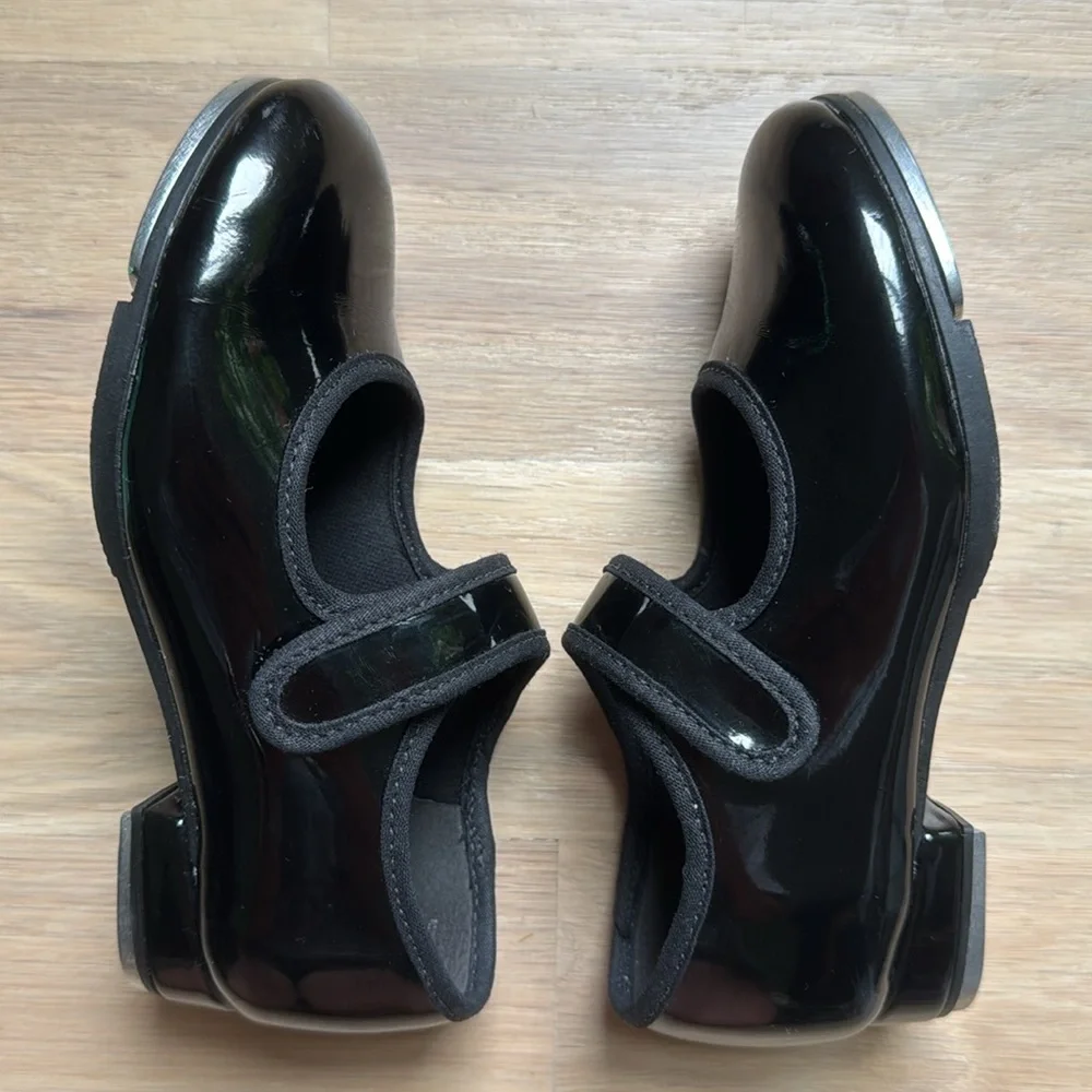 Toddler Girls’ So Danca Vegan Velcro Strap Tap Shoes - Size 10.5
